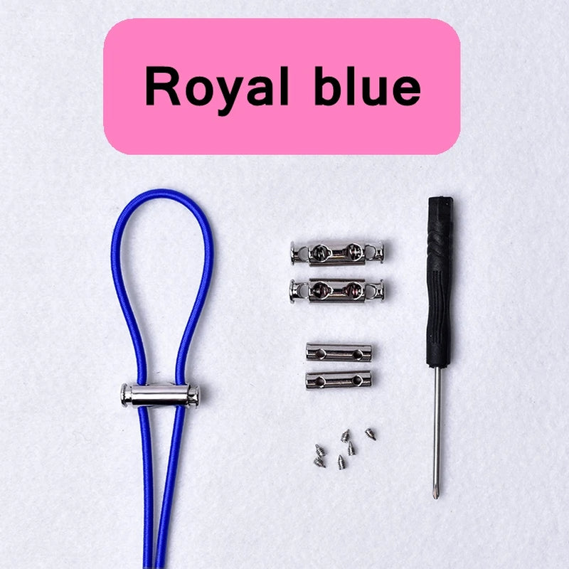 Revolutionary No-Tie Elastic Buckle Shoelaces with Metal Lock for Effortless Style – Perfect for Kids and Adults on the Go!