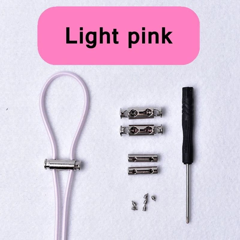 Revolutionary No-Tie Elastic Buckle Shoelaces with Metal Lock for Effortless Style – Perfect for Kids and Adults on the Go!